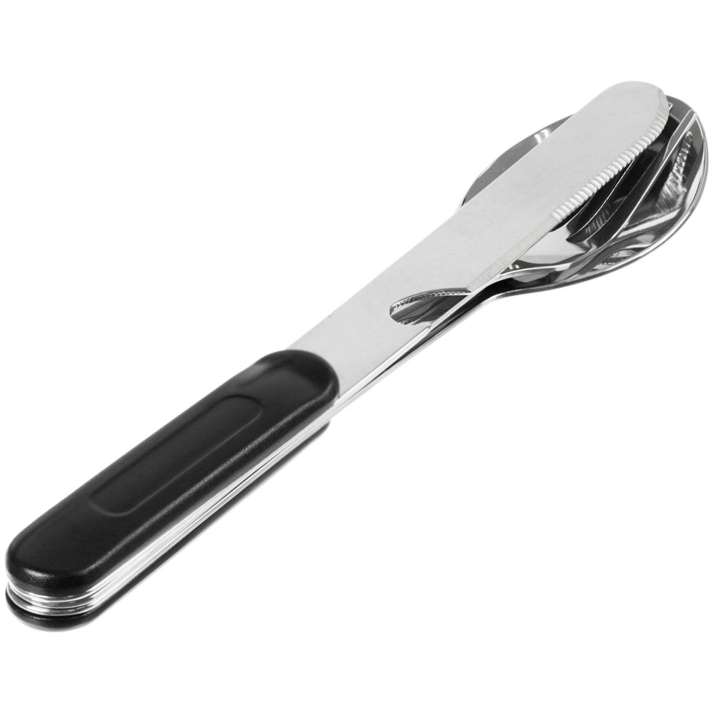 Набор походных столовых приборов Campsite, черный — изображение 2