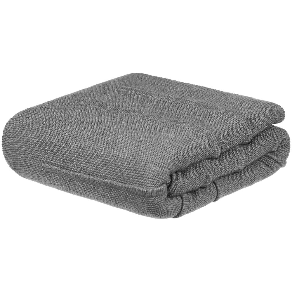 Плед Nessona Alpaca, серый (кварцевый меланж) — изображение 2