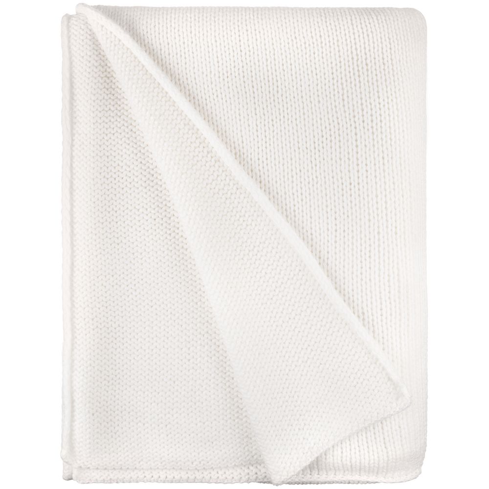 Плед Knitly, белый — изображение 4