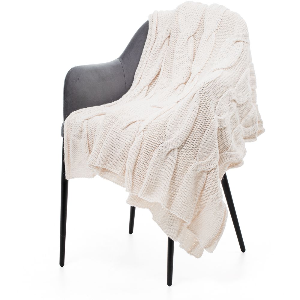 Плед Snefald, жемчужно-белый — изображение 2