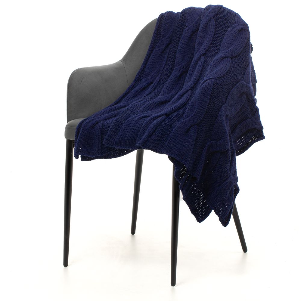 Плед Snefald, темно-синий — изображение 2