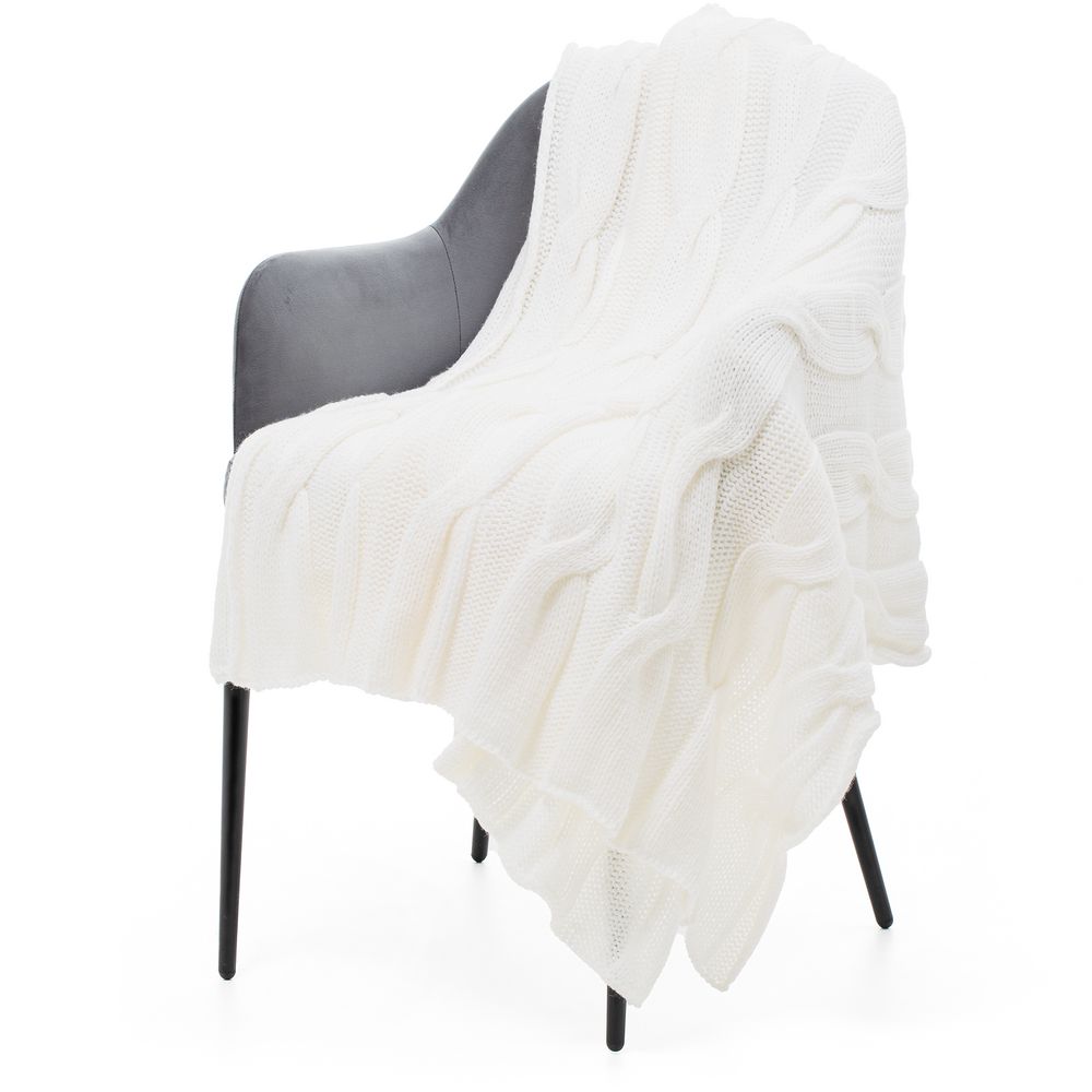 Плед Snefald, белый — изображение 2