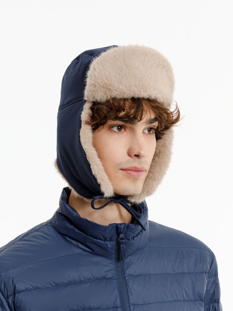 Шапка-ушанка Wasa, темно-синяя — изображение 11