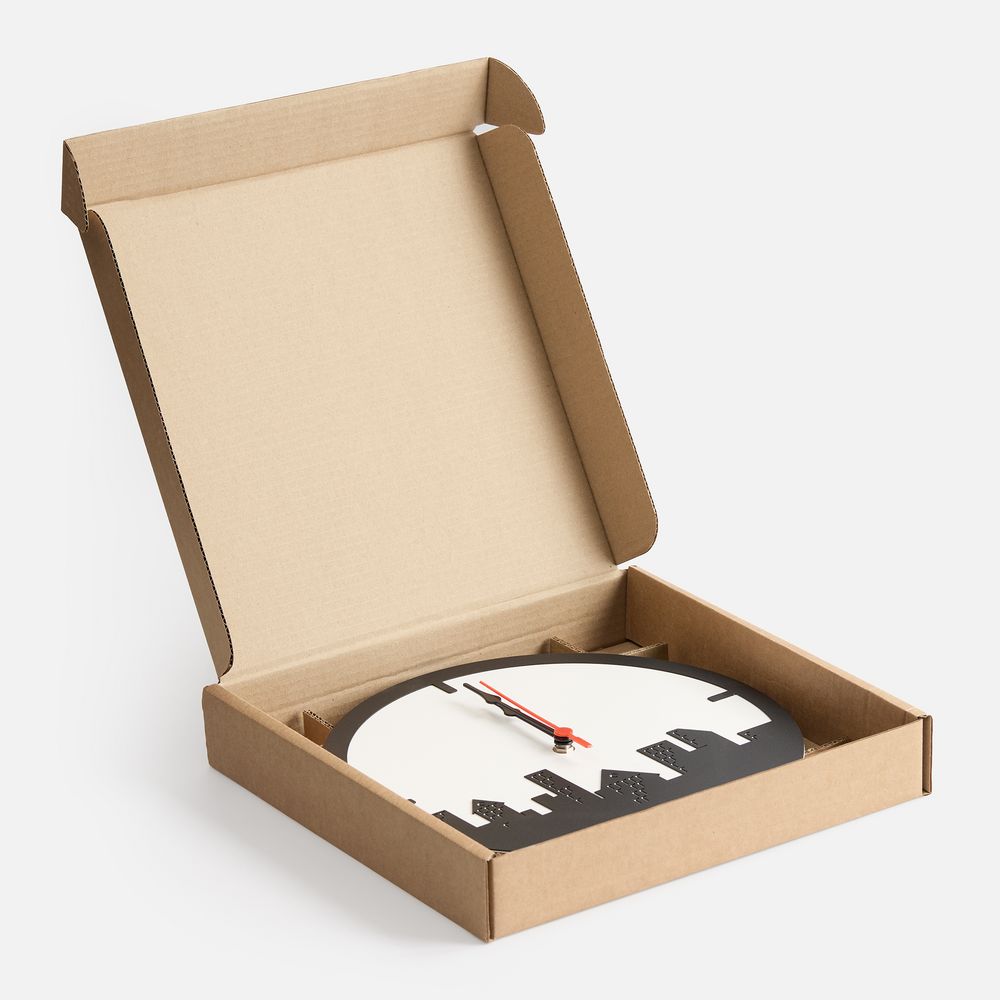 Часы «Города», черные — изображение 7