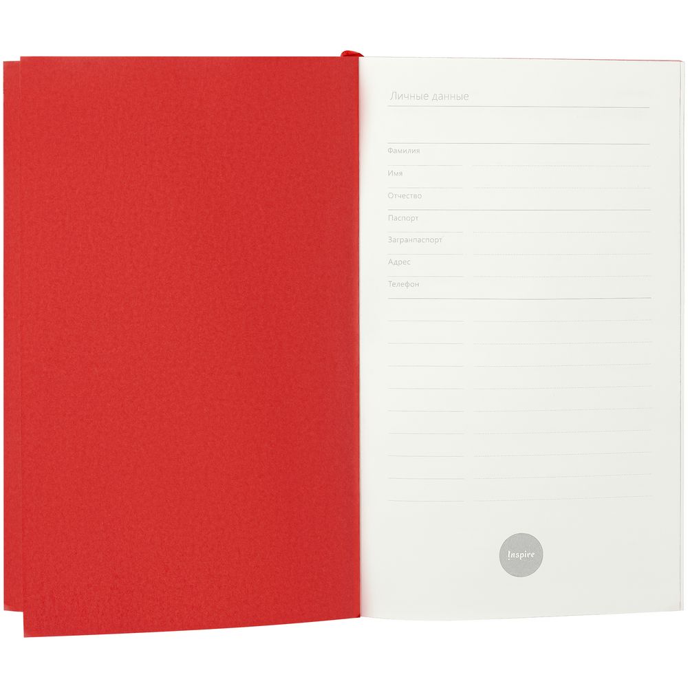 Ежедневник Flat Mini, недатированный, красный — изображение 5