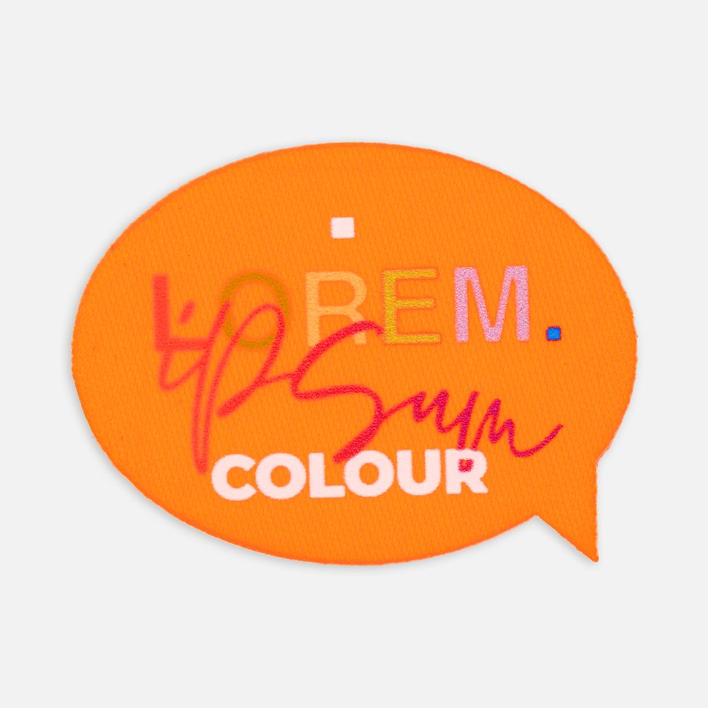 Наклейка тканевая Lunga Bubble, M, оранжевый неон — изображение 3