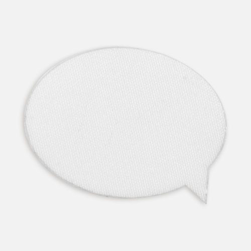 Наклейка тканевая Lunga Bubble, M, белая