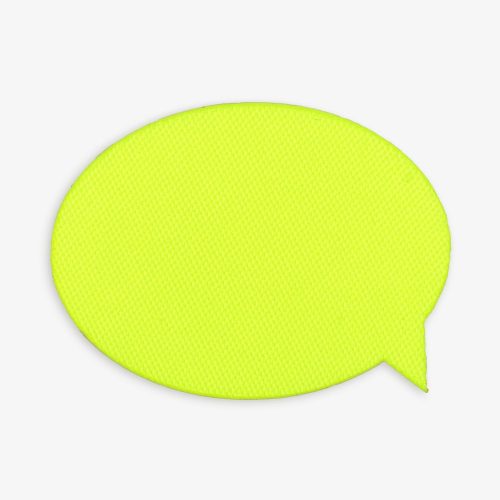 Наклейка тканевая Lunga Bubble, M, желтый неон