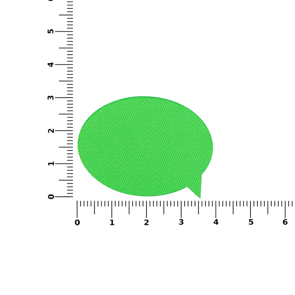 Наклейка тканевая Lunga Bubble, M, зеленый неон — изображение 4