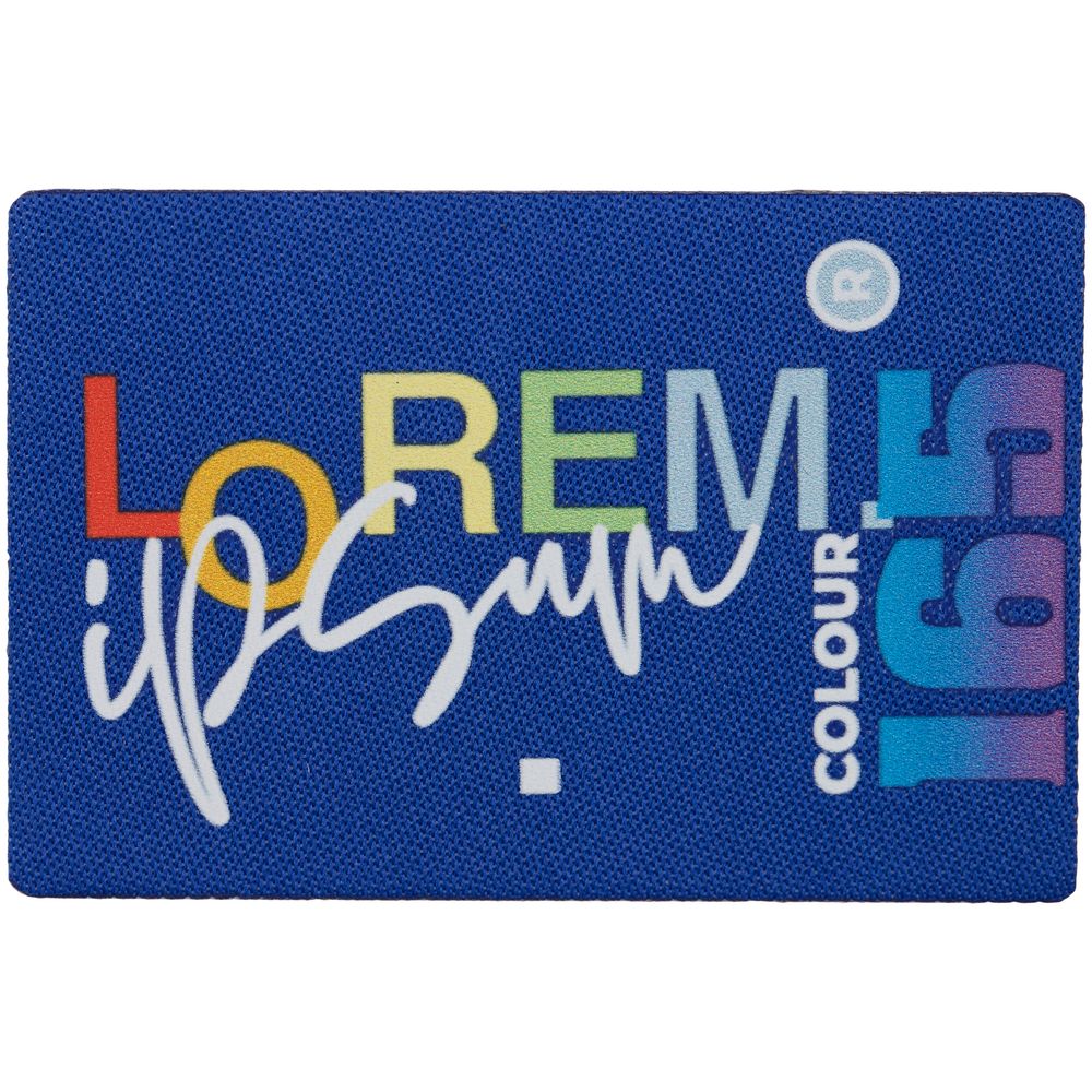 Наклейка тканевая Lunga, L, синяя — изображение 4