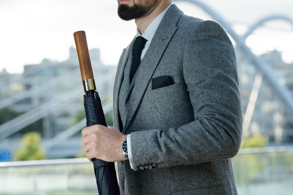 Зонт-трость Represent, черный — изображение 8