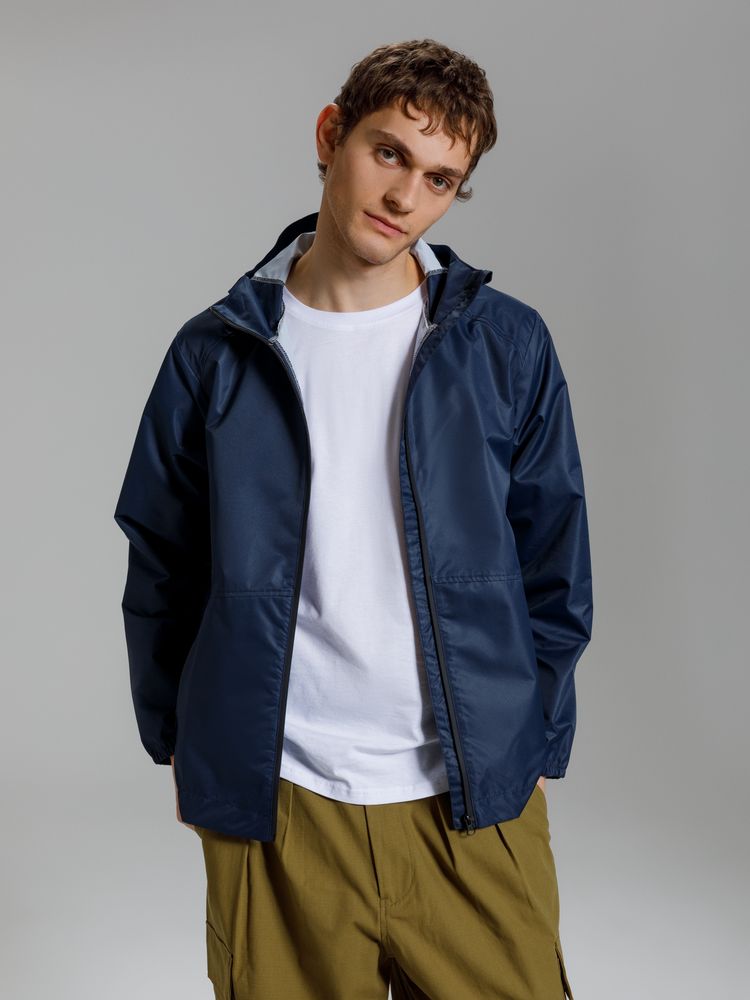 Куртка унисекс Nordvind DWR, темно-синяя — изображение 7