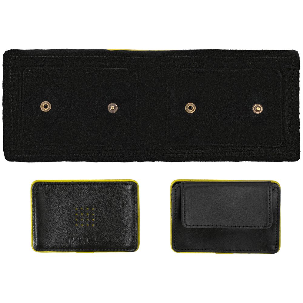 Кошелек Partinico, черный с желтым — изображение 5