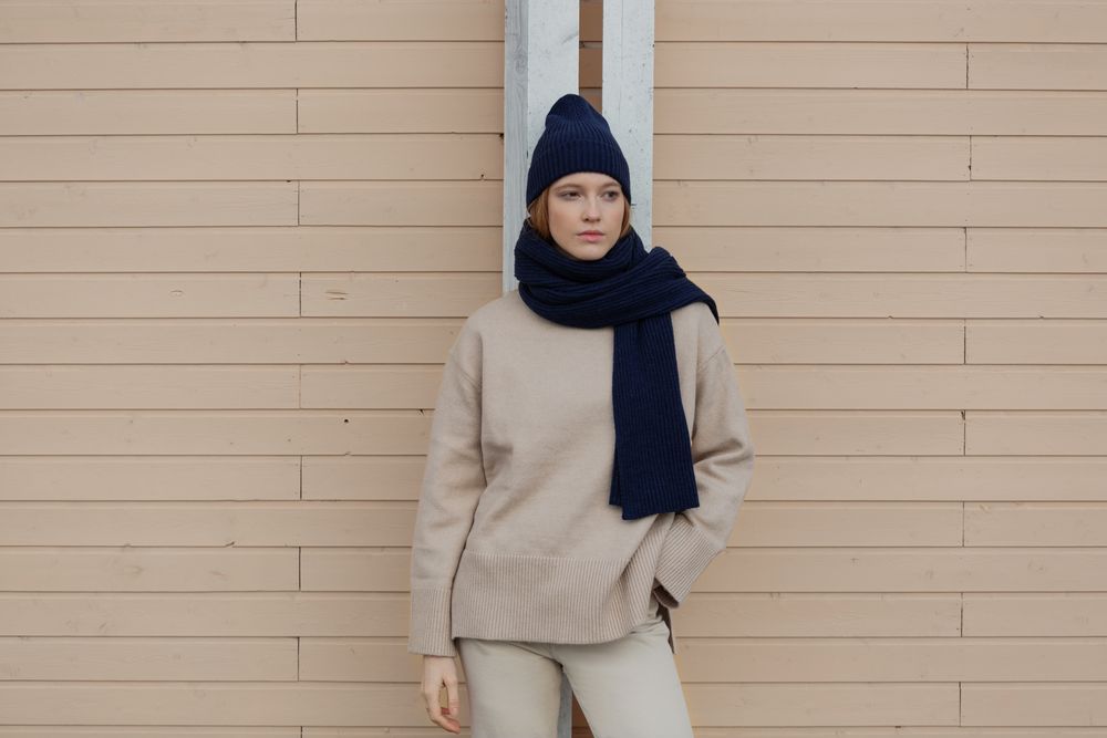 Шарф Alpine, синий — изображение 9