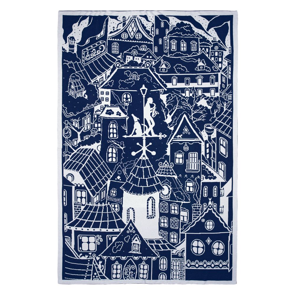 Плед на заказ Tricksy Net, 2 цвета, М, полушерсть — изображение 7