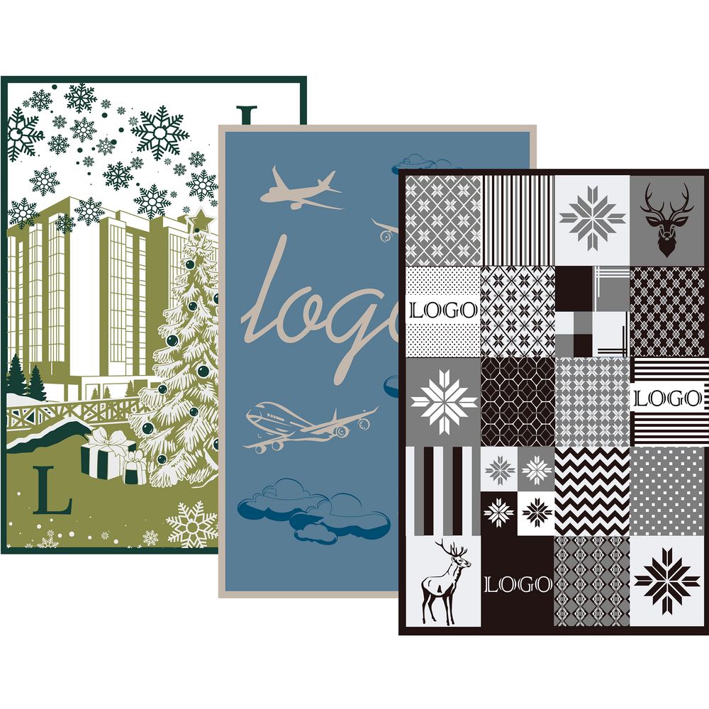 Плед на заказ Tricksy Net, 3 цвета, М, полушерсть — изображение 2