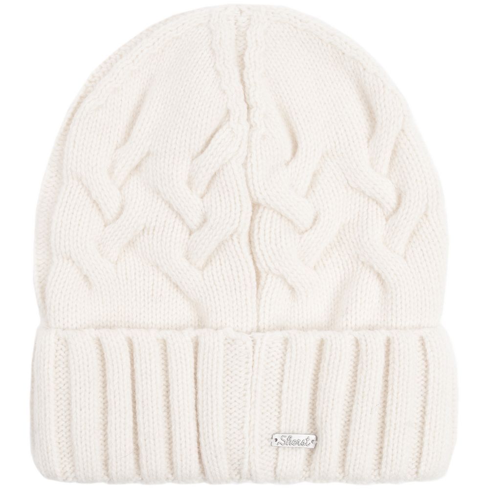 Шапка Loren, молочно-белая (ванильная) — изображение 3