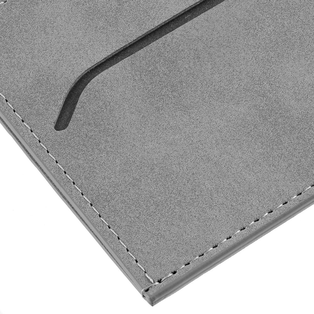 Чехол для карточек Nubuk, светло-серый — изображение 8