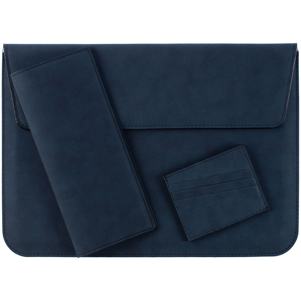 Чехол для карточек Nubuk, синий — изображение 9