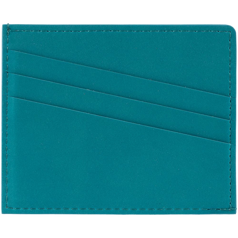 Чехол для карточек Nubuk, бирюзовый — изображение 2