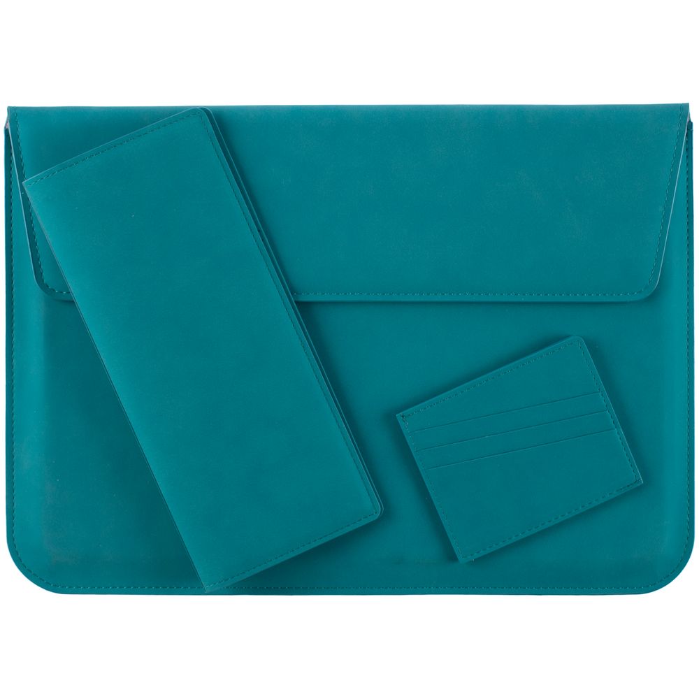Чехол для карточек Nubuk, бирюзовый — изображение 9