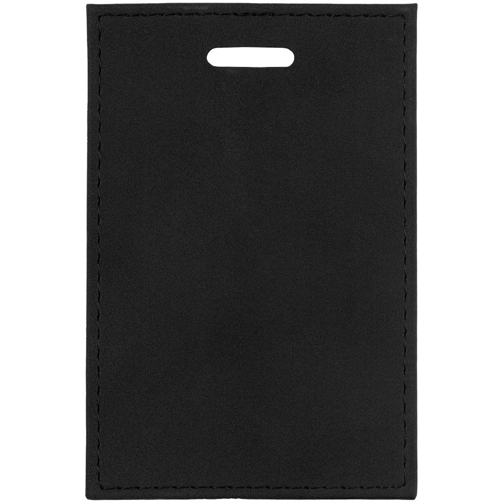 Чехол для пропуска Nubuk, черный — изображение 2
