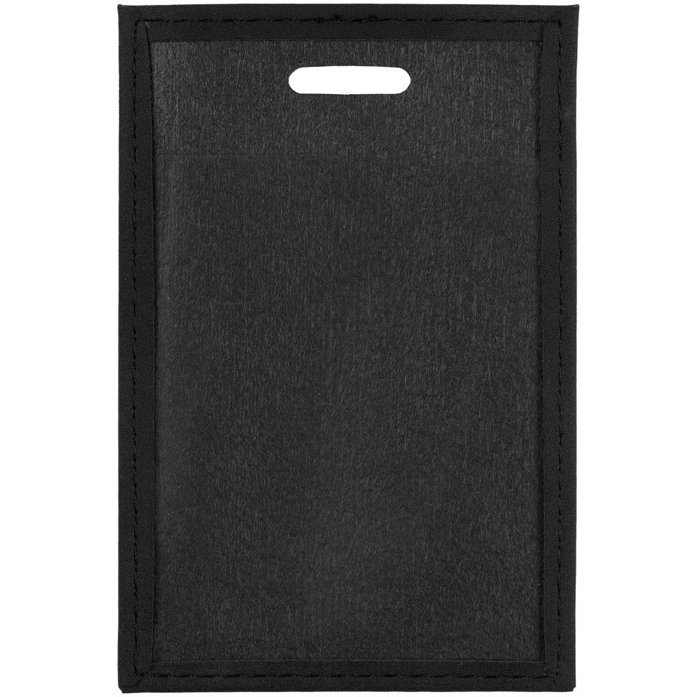 Чехол для пропуска Nubuk, черный — изображение 3
