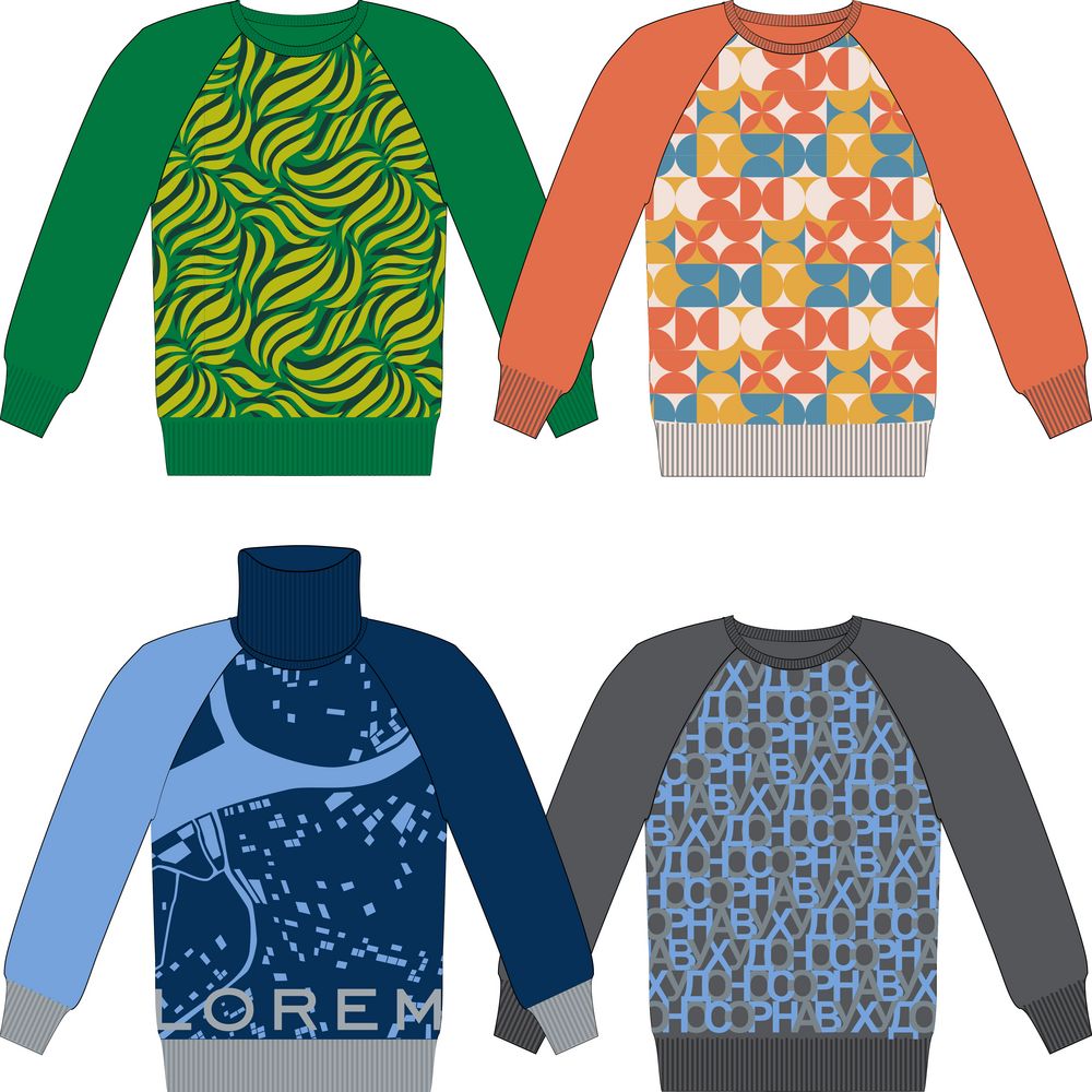 Джемпер на заказ Tricksy Net Reglan, полушерсть — изображение 2