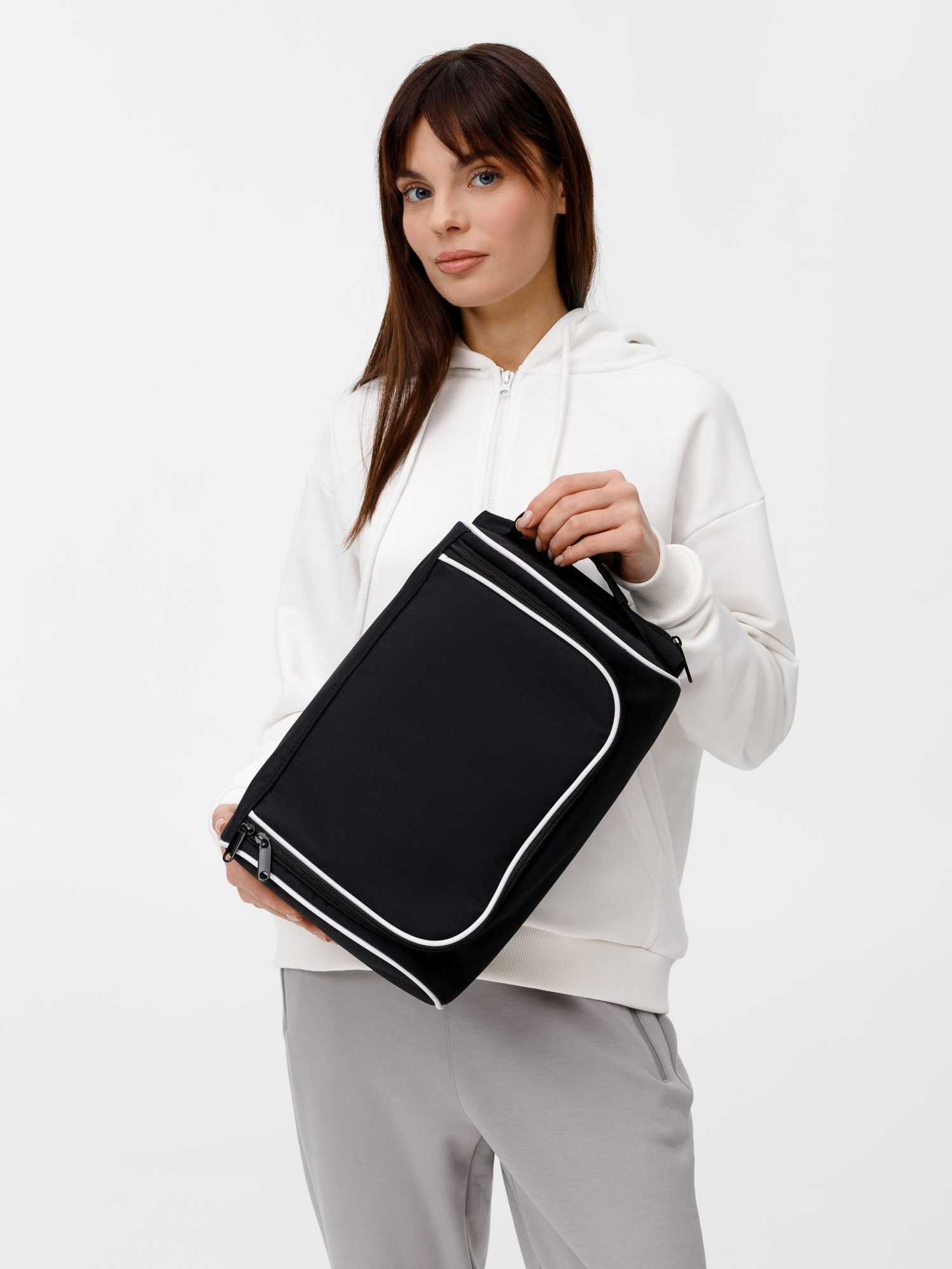 Сумка для обуви Equipex, черная с белым — изображение 10