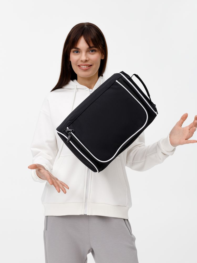 Сумка для обуви Equipex, черная с белым — изображение 11