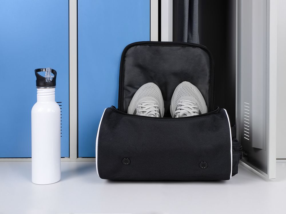 Сумка для обуви Equipex, черная с белым — изображение 12