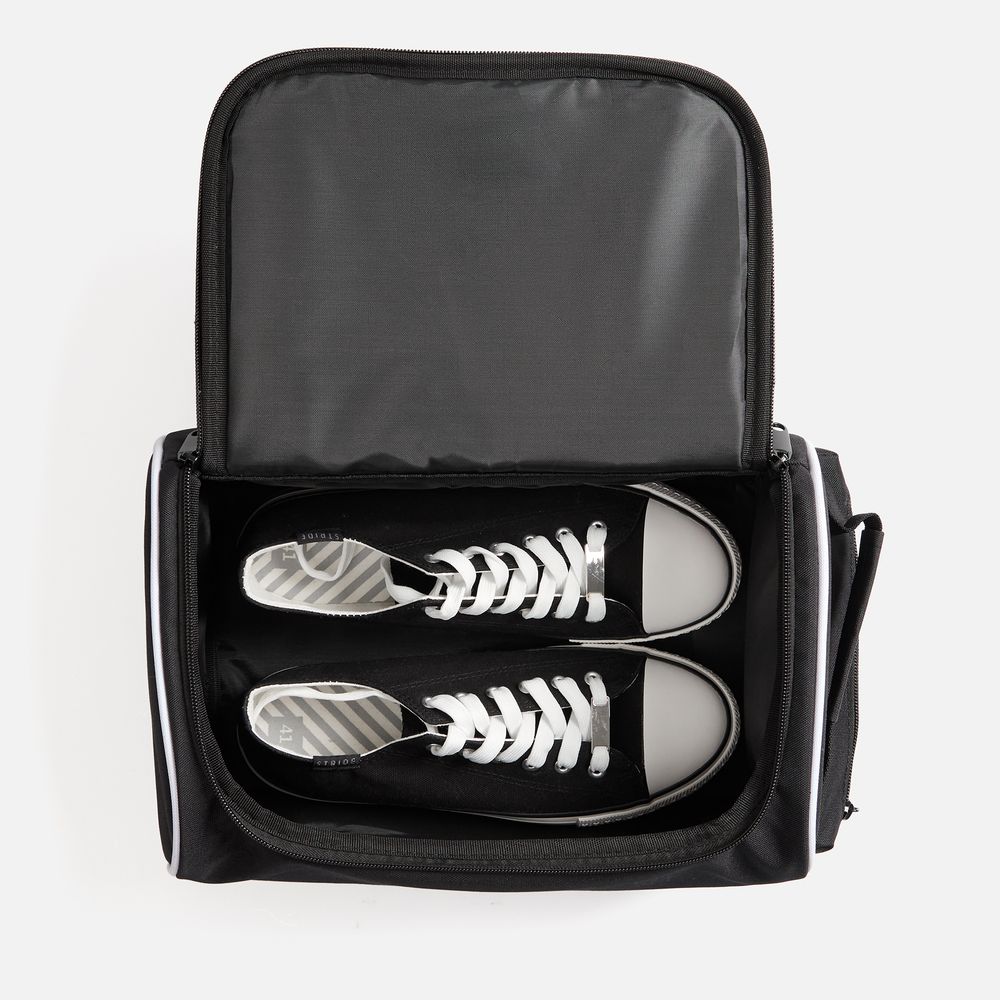 Сумка для обуви Equipex, черная с белым — изображение 6