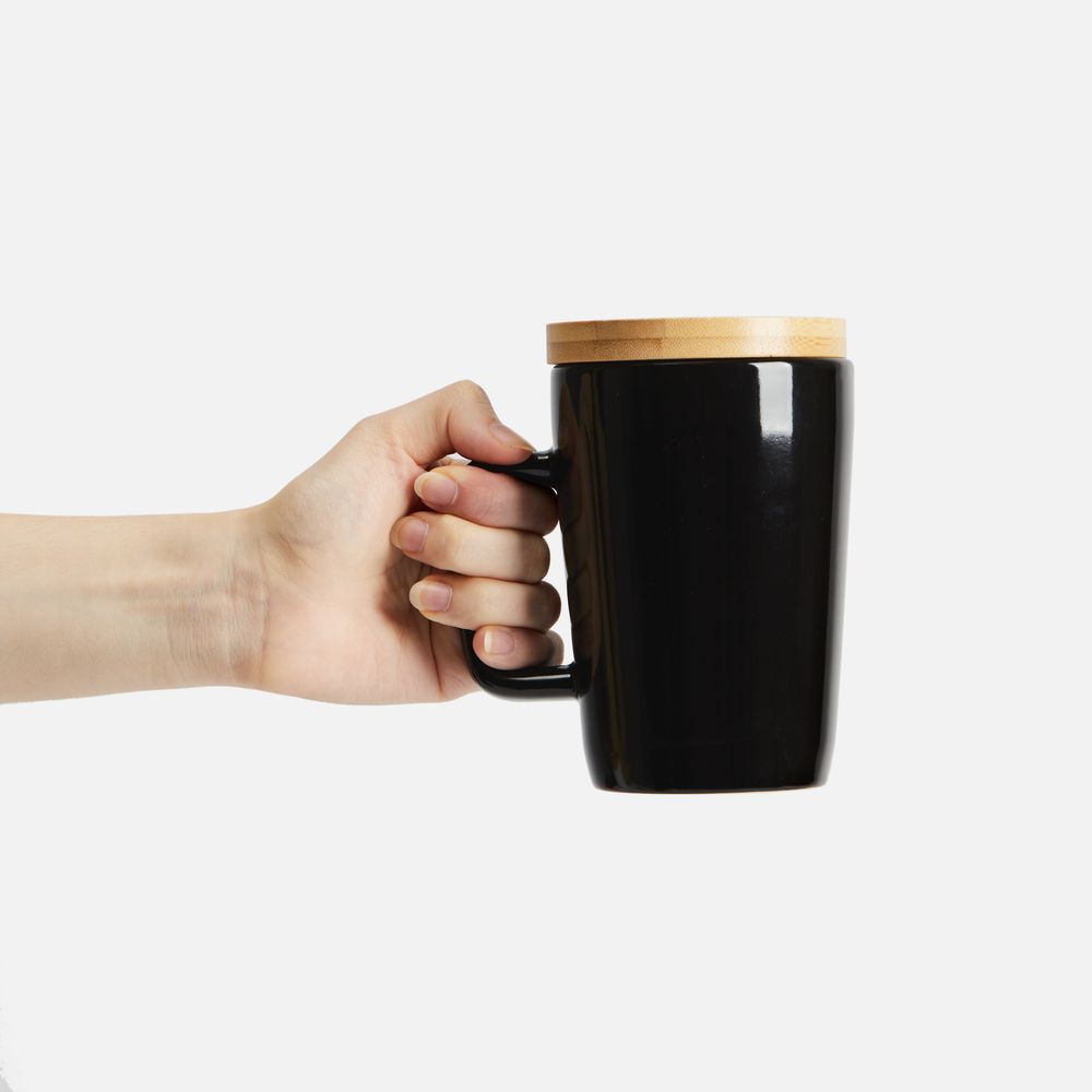 Кружка Vierra с крышкой-костером, черная — изображение 6