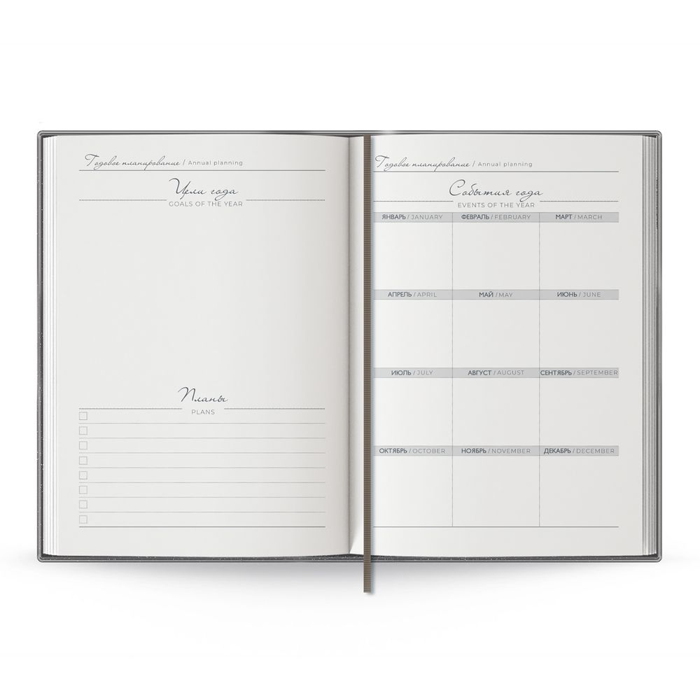 Ежедневник Anaconda, недатированный, серебристый — изображение 10