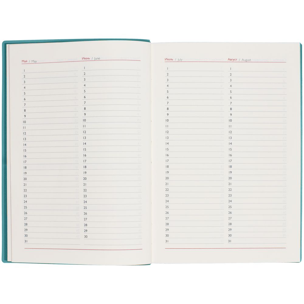 Ежедневник Martos, недатированный, бирюзовый — изображение 12