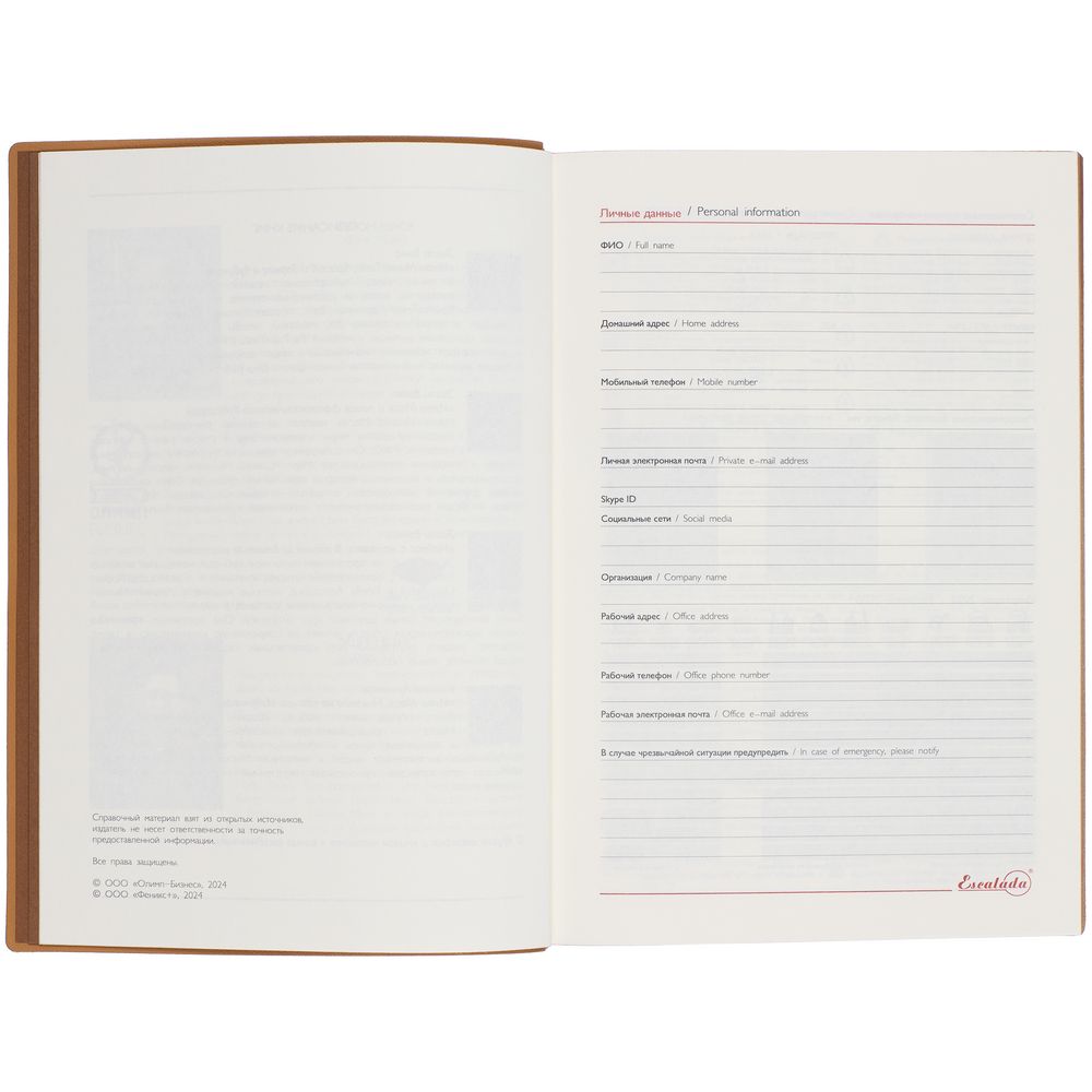 Ежедневник Martos, недатированный, коричневый — изображение 11