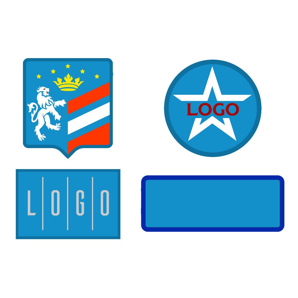 Шеврон из габардина Gabo M, голубой — изображение 2