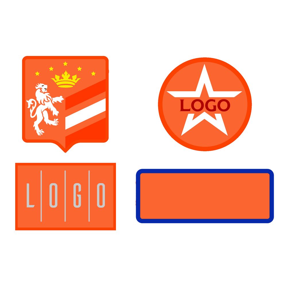 Шеврон из габардина Gabo M, оранжевый — изображение 2