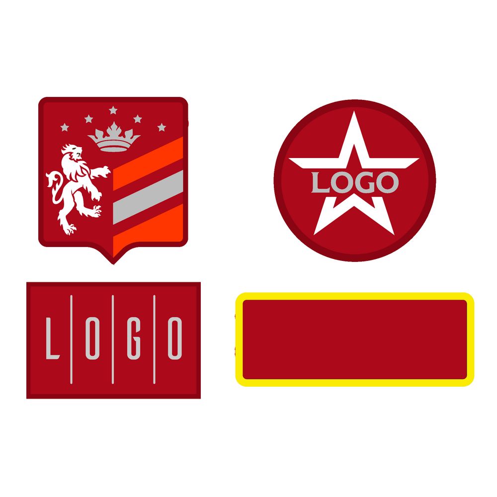 Шеврон из габардина Gabo M, красный — изображение 2