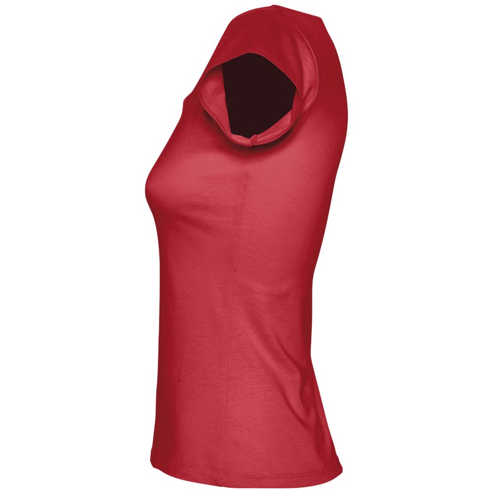 Футболка женская Melrose 150 с глубоким вырезом, красная — изображение 4