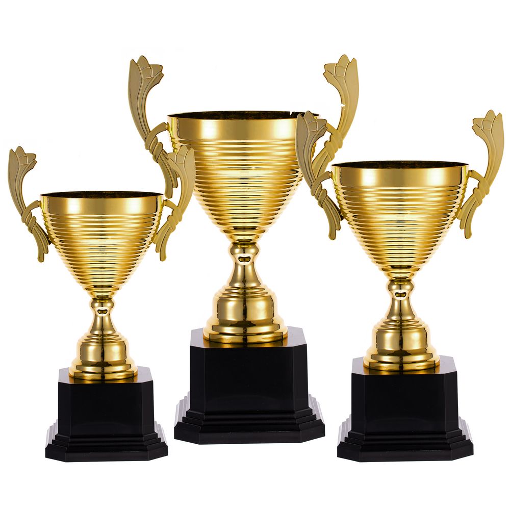 Кубок Floretta Oval, малый, золотистый — изображение 5