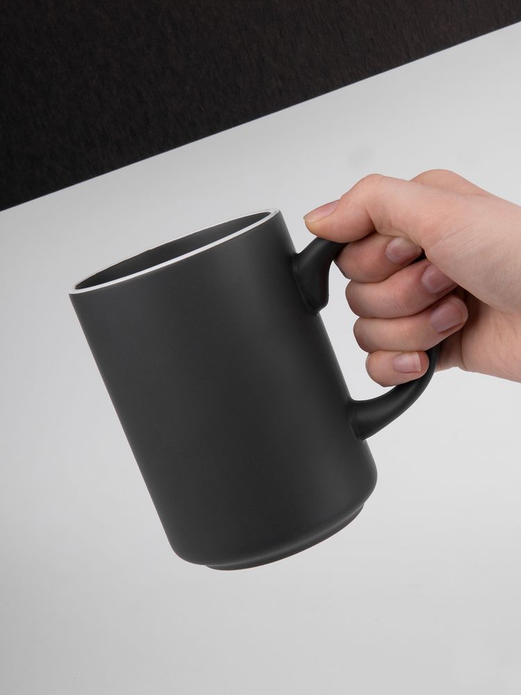 Кружка Mugful, темно-серая (графитовая) — изображение 7