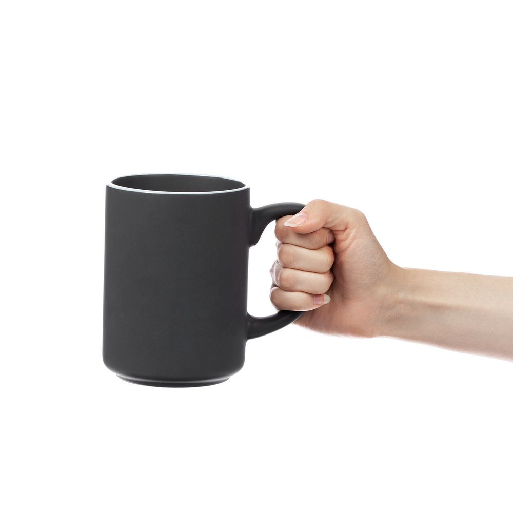 Кружка Mugful, темно-серая (графитовая) — изображение 4