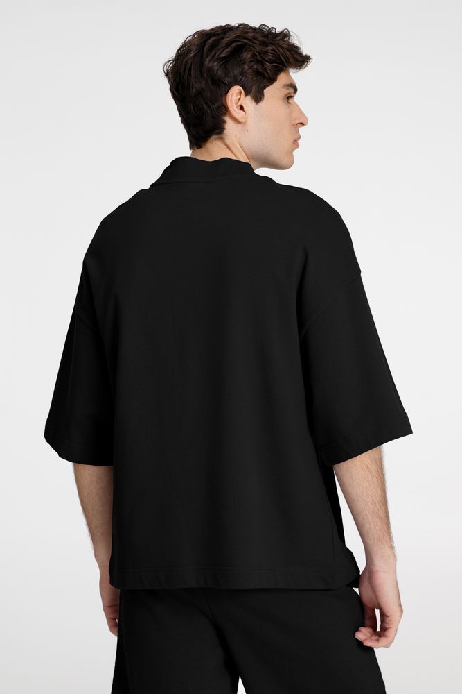 Футболка оверсайз унисекс T9, черная — изображение 4