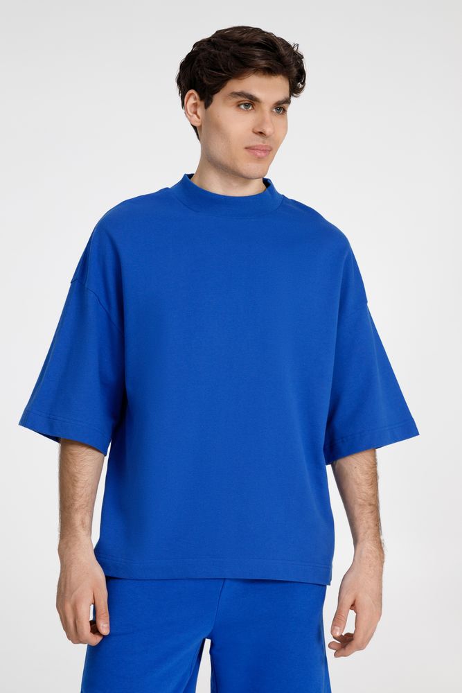 Футболка оверсайз унисекс T9, синяя — изображение 2