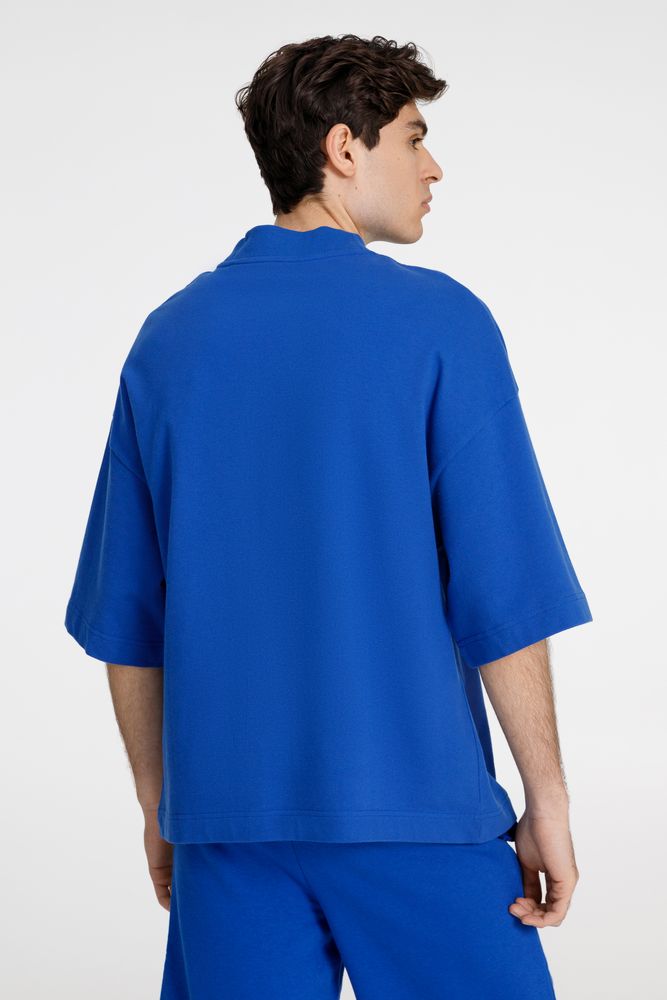 Футболка оверсайз унисекс T9, синяя — изображение 4