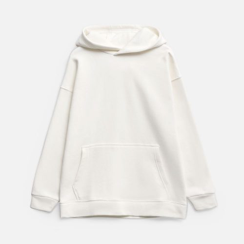 Худи оверсайз унисекс Snuggie, молочно-белое