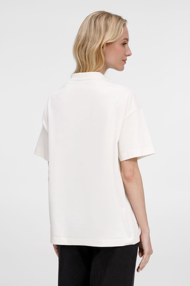 Футболка оверсайз унисекс Sinkopa, молочно-белая — изображение 14