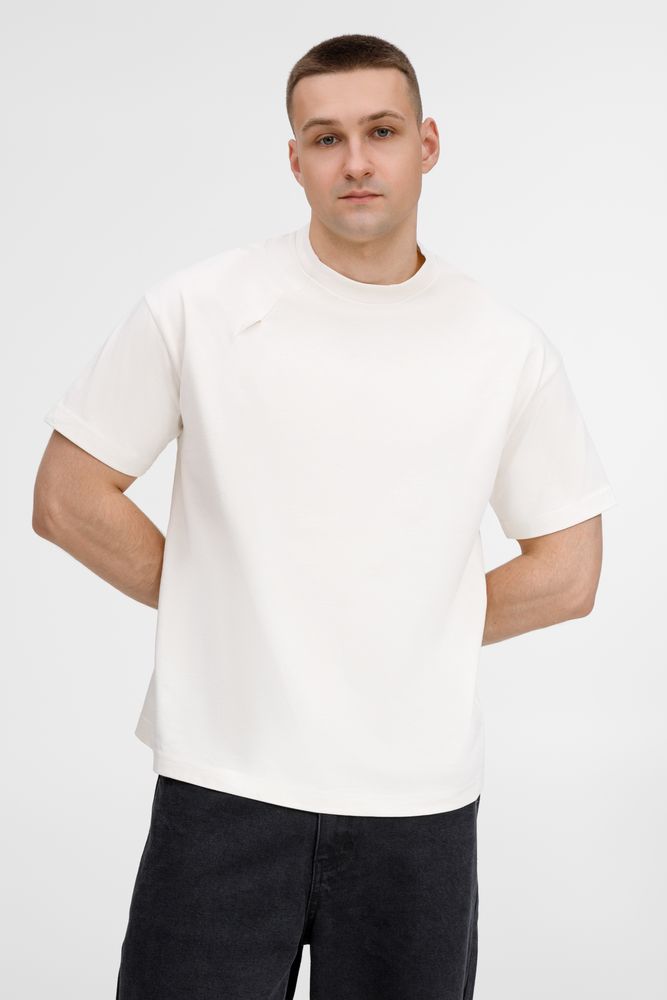 Футболка оверсайз унисекс Sinkopa, молочно-белая — изображение 2