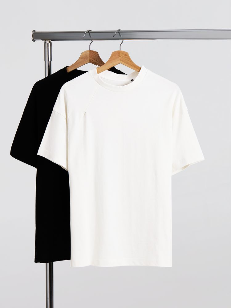 Футболка оверсайз унисекс Sinkopa, молочно-белая — изображение 5